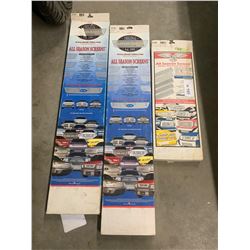2 unused Stainless Steel  grill inserts