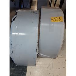 Two Round Trailer Fenders