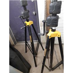 Two Crank Up Speaker Stands and other parts