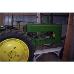 1944 JD Model A tractor Narrow front,flywheel start