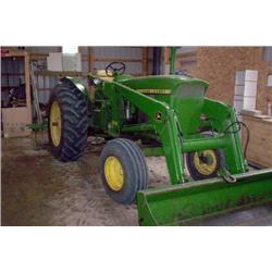 1963 JD 4010 Diesel Tractor,3pth,JD 148 loaderw/bucket independent loader valves new clutch and tire