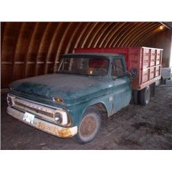 1965 Chevy 1 ton Truck with 9ft box and hoist and 750X16" dual wheels