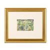 Image 1 : Judith Bledsoe (1928-2013), "La Fenetre Jardin" Framed Original Watercolor Painting, Hand Signed wit