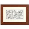 Image 1 : Bizarro! "The World's Greatest Pickpocket" is a Framed Original Pen & Ink Drawing by Dan Piraro, Han