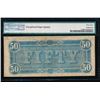 Image 2 : 1864 $50 Confederate States of America Note PMG 63EPQ