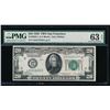 Image 1 : 1928 $20 San Francisco Federal Reserve Note PMG 63EPQ