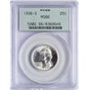 1936-S Washington Silver Quarter Coin PCGS MS66