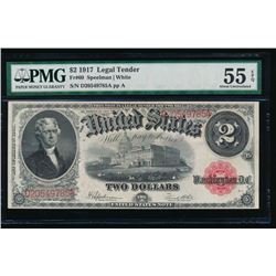 1917 $2 Legal Tender Note PMG 55EPQ