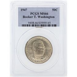 1947 Booker T Washington Memorial Commemorative Half Dollar Coin PCGS MS66