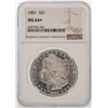Image 1 : 1881 $1 Morgan Silver Dollar Coin NGC MS64+