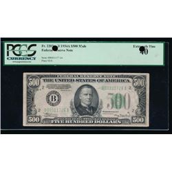 1934A $500 New York Federal Reserve Note PCGS 40