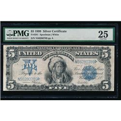 1899 $5 Chief Silver Certificate PMG 25