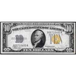 1934A $10 North Africa WWII Emergency Issue Silver Certificate Note