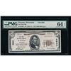 Image 1 : 1929 $5 Wausau National Bank Note PMG 64EPQ