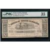 Image 1 : 1862 $10 Raleigh NC Obsolete Note PMG 35