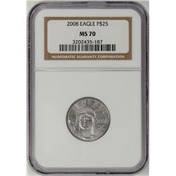 2008 $25 Platinum American Eagle Coin NGC MS70