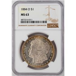 1884-O $1 Morgan Silver Dollar Coin NGC MS63