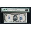 Image 1 : 1934 $5 Silver Certificate PMG 67EPQ