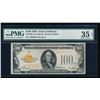 Image 1 : 1928 $100 Gold Certificate PMG 35EPQ