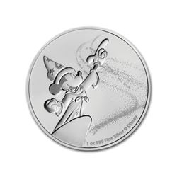 2019 $2 Disney Mickey Mouse Fantasia Niue Silver Coin