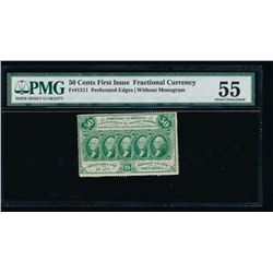 50 Cent First Issue Fractional Note PMG 55