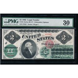 1862 $2 Legal Tender Note PMG 30