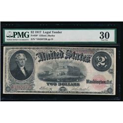 1917 $2 Legal Tender Note PMG 30