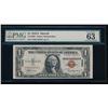 Image 1 : 1935A $1 Hawaii Silver Certificate PMG 63EPQ