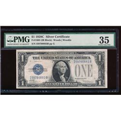 1928C $1 Silver Certificate PMG 35