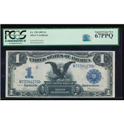 1899 $1 Black Eagle Silver Certificate PCGS 67PPQ