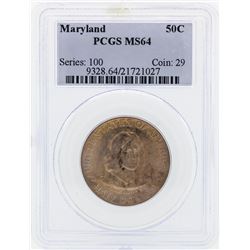 1934 Maryland Commemorative Half Dollar Coin PCGS MS64