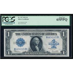 1923 $1 Silver Certificate PCGS 65PPQ