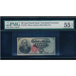 50 Cent Fourth Issue Fractional Note PMG 55EPQ