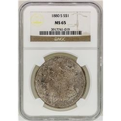 1880-S $1 Morgan Silver Dollar Coin NGC MS65