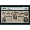 Image 1 : 1863 $100 Confederate States of America Note PMG 64EPQ