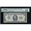 Image 1 : 1934 $100 Dallas Federal Reserve Note PMG 58