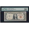 Image 1 : 1935A $1 Hawaii Silver Certificate Star Note PMG 50
