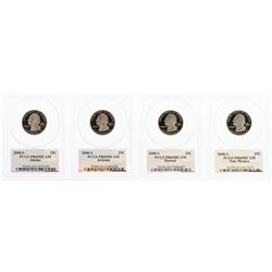 Set of (4) 2008-S Proof State Quarter Coins PCGS PR69DCAM