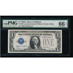 1928A $1 Experimental Silver Certificate PMG 66EPQ