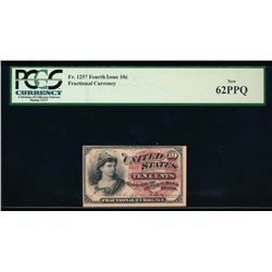 10 Cent Fourth Issue Fractional Note PCGS 62PPQ