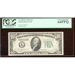 1934D $10 Dallas Federal Reserve Note PCGS 64PPQ