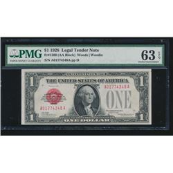 1928 $1 Legal Tender Note PMG 63EPQ