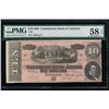 Image 1 : 1864 $10 Confederate States of America Note PMG 58EPQ