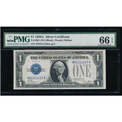 1928A $1 Silver Certificate PMG 66EPQ