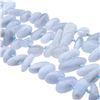 Image 2 : Blue Lace Agate Hand-Knotted Beaded Necklace 45"