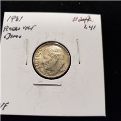 1961 Roosevelt Dime
