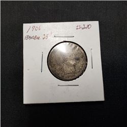 1906 Barber Quarter