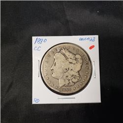 1890-CC Morgan Dollar