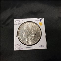 1893 P Morgan Silver Dollar