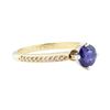 Image 1 : 1.52 ctw Sapphire and Diamond Ring - 14KT Yellow Gold